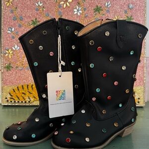 LOLA & THE BOYS, Studded Boots Multicolor Gems